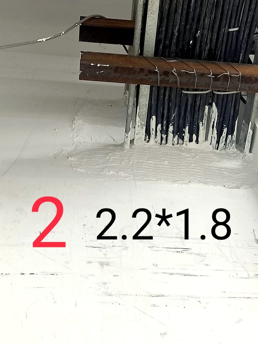 Firestop installation — shaft wall cable penetrations sealed with 3M system